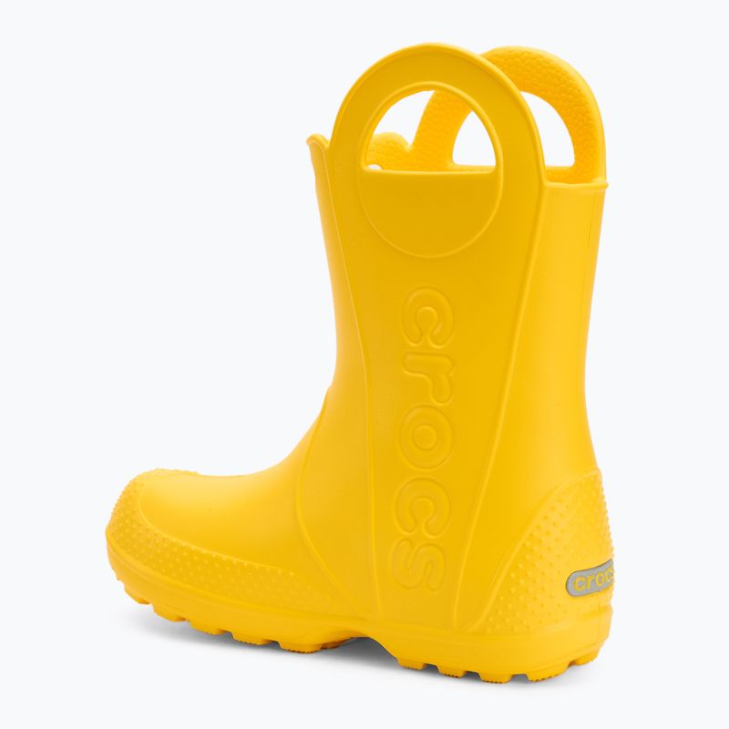 Kalosze dziecięce Crocs Handle It Rain Boot Kids yellow 3