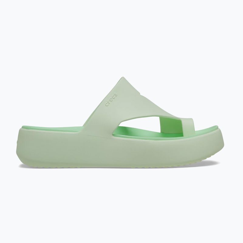 Japonki damskie Crocs Getaway Platform Toe Loop jade tint 8
