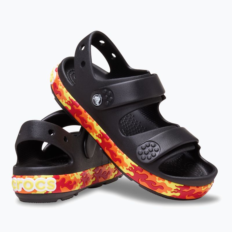 Sandały dziecięce Crocs Crocband Cruiser Flames black 8