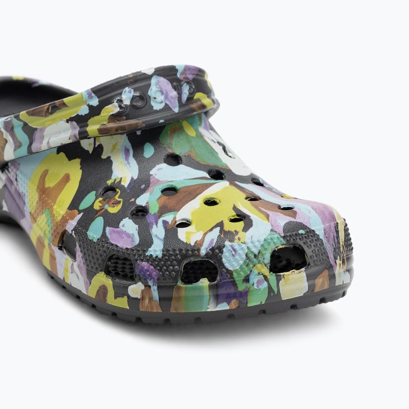Klapki Crocs Classic Painted Floral black sand 8