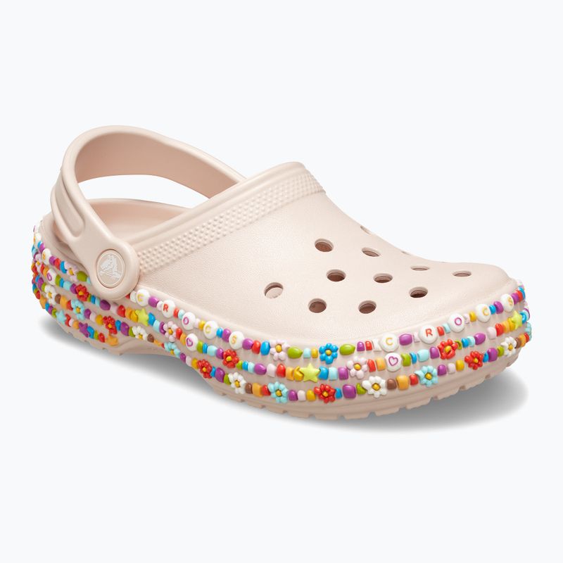 Klapki dziecięce Crocs Classic Beaded Band Clog Kids quartz 9