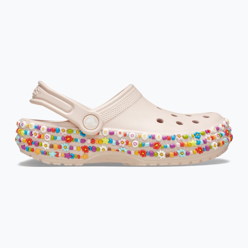 Klapki dziecięce Crocs Classic Beaded Band Clog Kids quartz 10