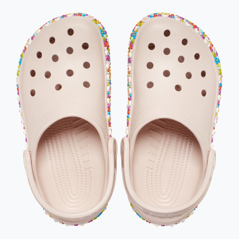 Klapki dziecięce Crocs Classic Beaded Band Clog Kids quartz 12