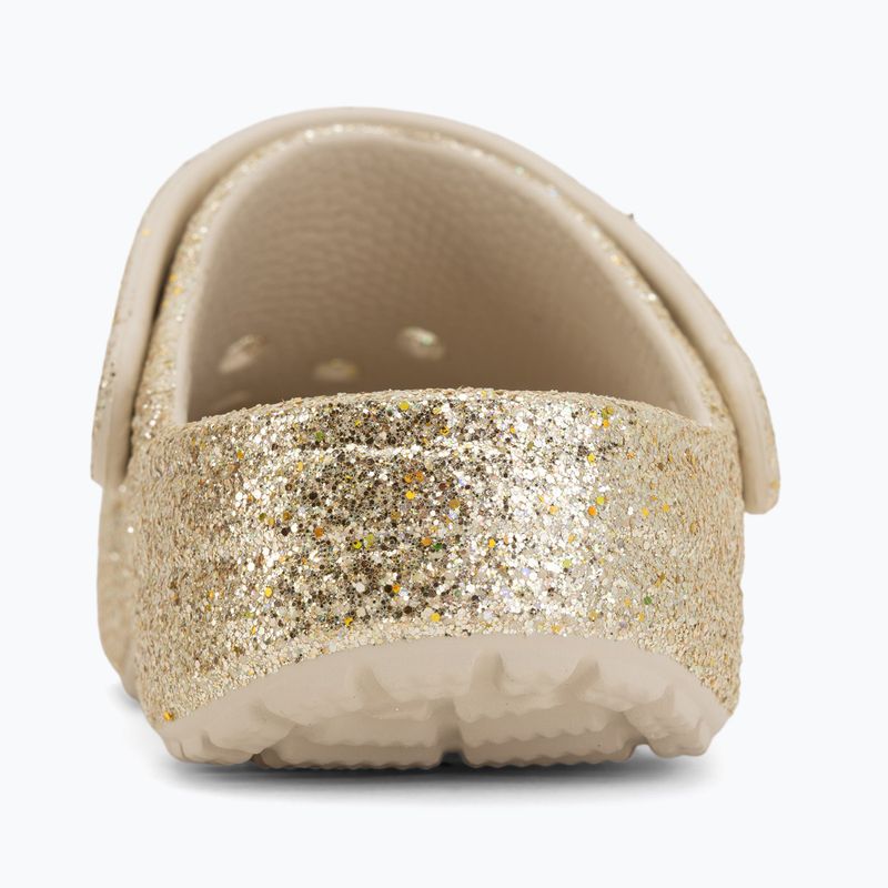 Klapki dziecięce Crocs Classic Chunky Glitter sandstone 7