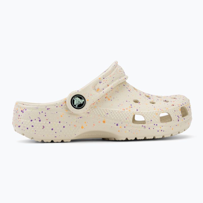 Klapki dziecięce Crocs Classic Glow Paint Splatter summit white/multi 3
