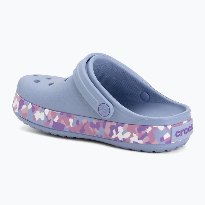 Klapki dziecięce Crocs Crockband Glow Confetti Band blue haze/multi 4