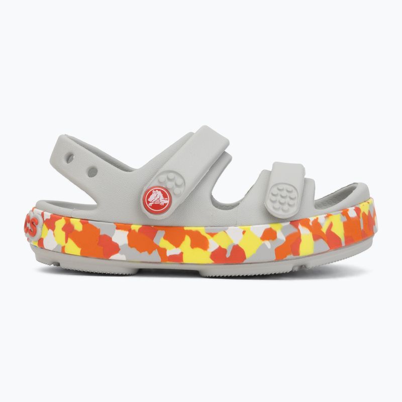 Sandały dziecięce Crocs Crocband Cruiser Glow Confetti Band atmosphere/flame 2