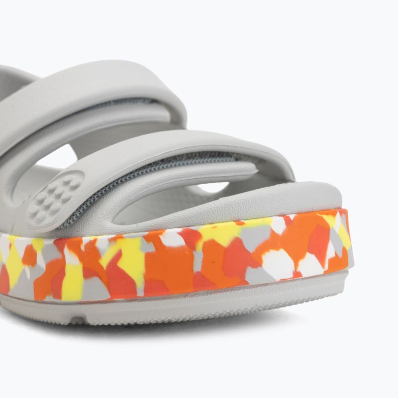 Sandały dziecięce Crocs Crocband Cruiser Glow Confetti Band atmosphere/flame 7