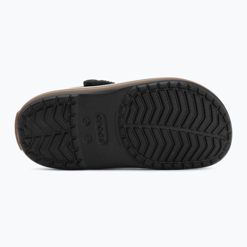 Klapki dziecięce Crocs Crocband Gum black 5
