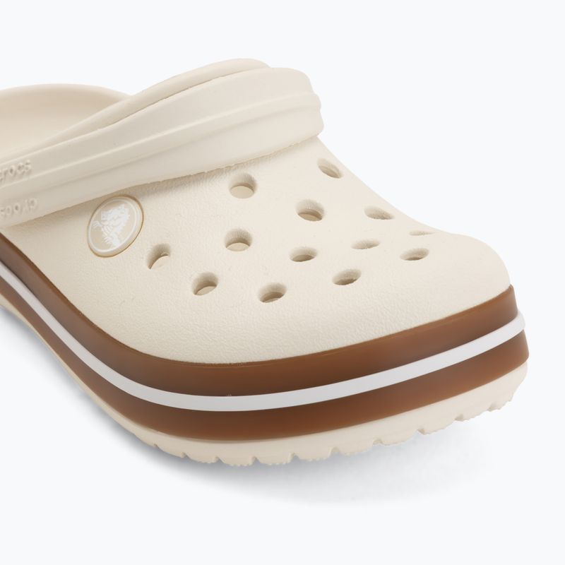 Klapki dziecięce Crocs Crocband Gum summit white 8