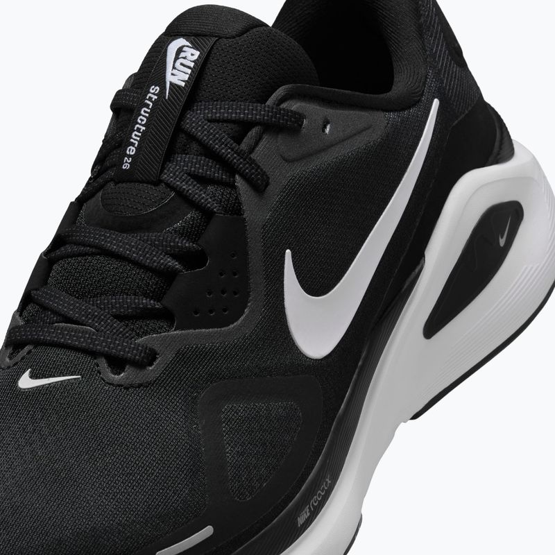 Buty do biegania męskie Nike Structure 26 Wide black/wolf grey/metallic silver/white 12