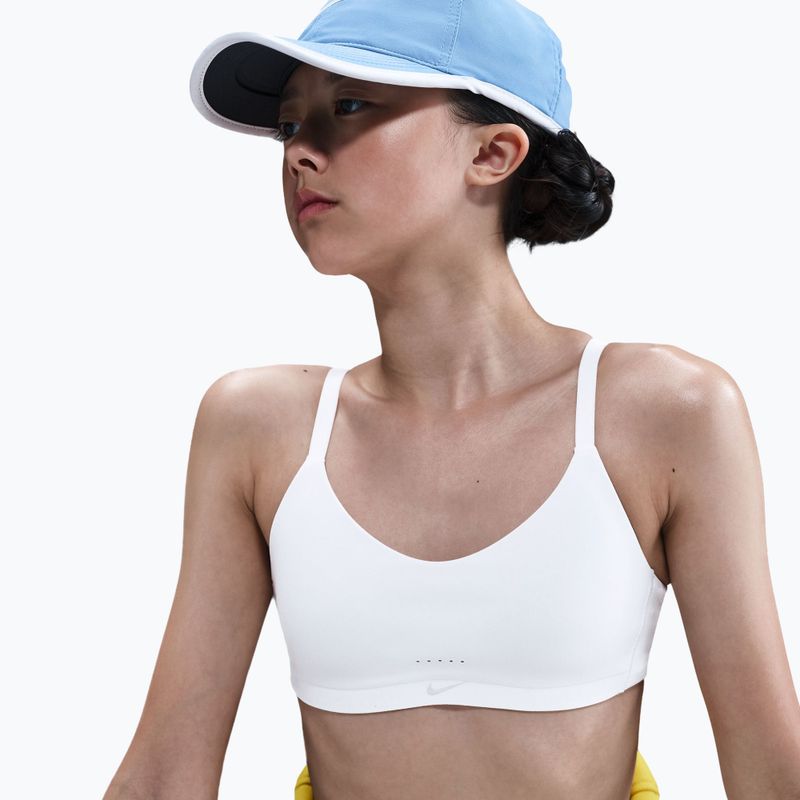 Biustonosz dziewczęcy Nike Alate White/Light Smoke Grey 4