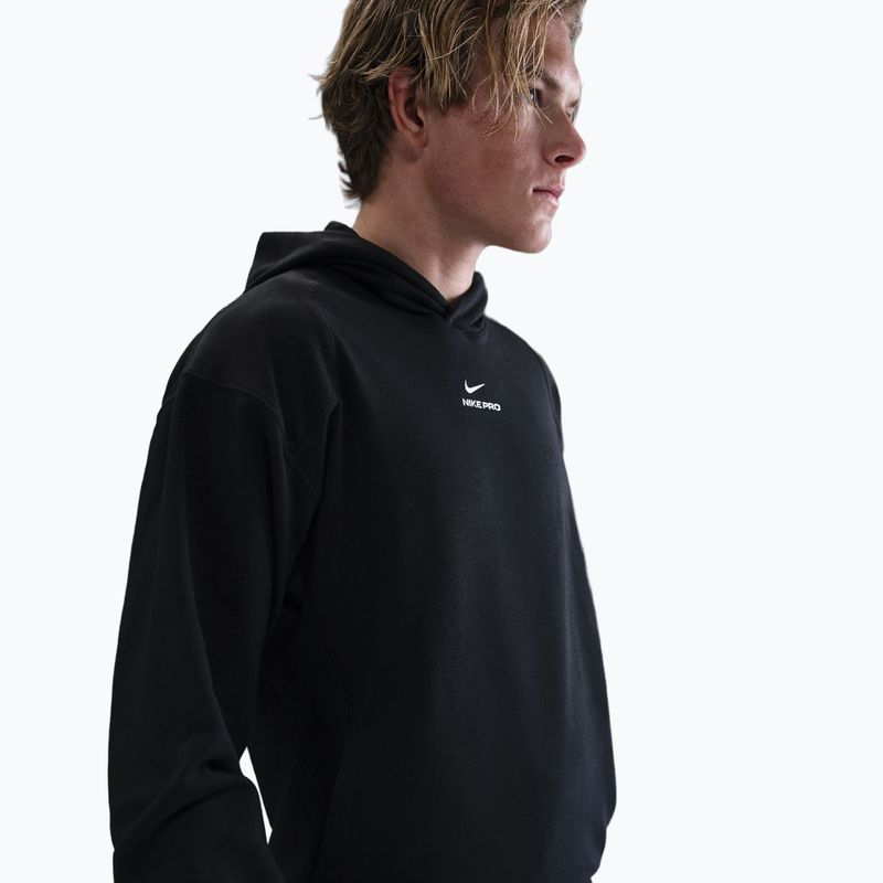 Bluza treningowa męska Nike Pro Dri-Fit Mid Layer Hoodie black/white 4