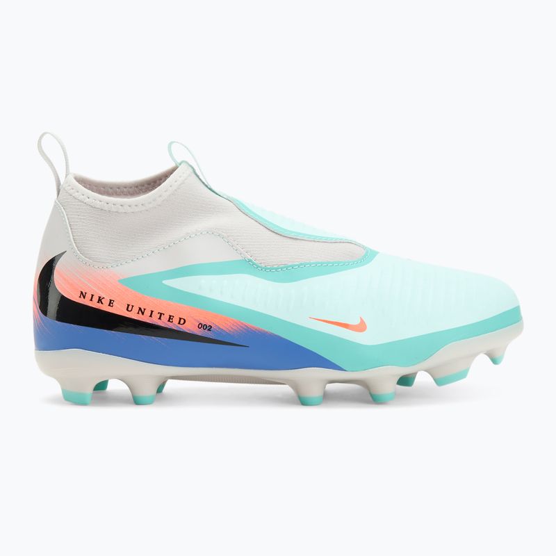 Buty piłkarskie dziecięce Nike United Phantom 6 High Academy Jr FG/MG pistachio frost/hyper orange 2