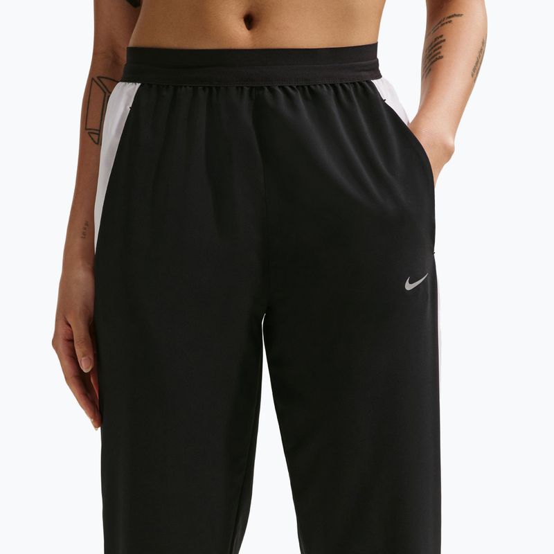 Spodnie do biegania damskie Nike Tempo Swoosh Dri-Fit Mid-Rise 7/8 black/white 5