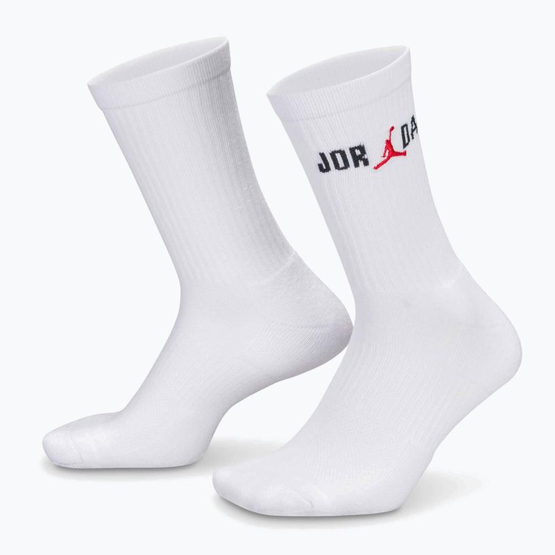 Skarpety Nike Jordan Everyday Crew 1 para white/black/university red 5