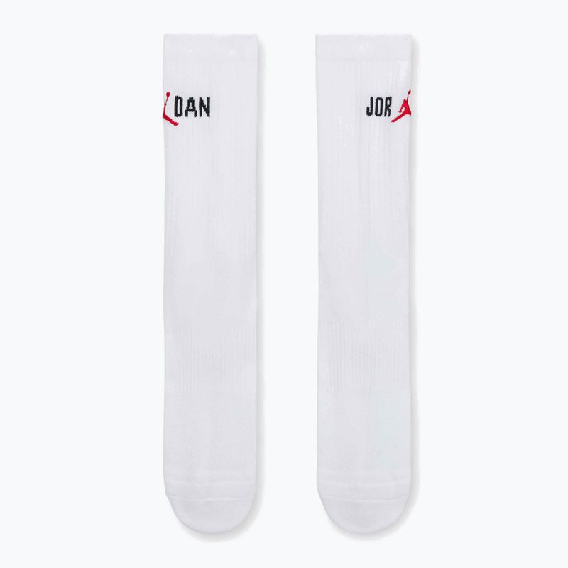 Skarpety Jordan Everyday Crew 1 para white/black/university red 2