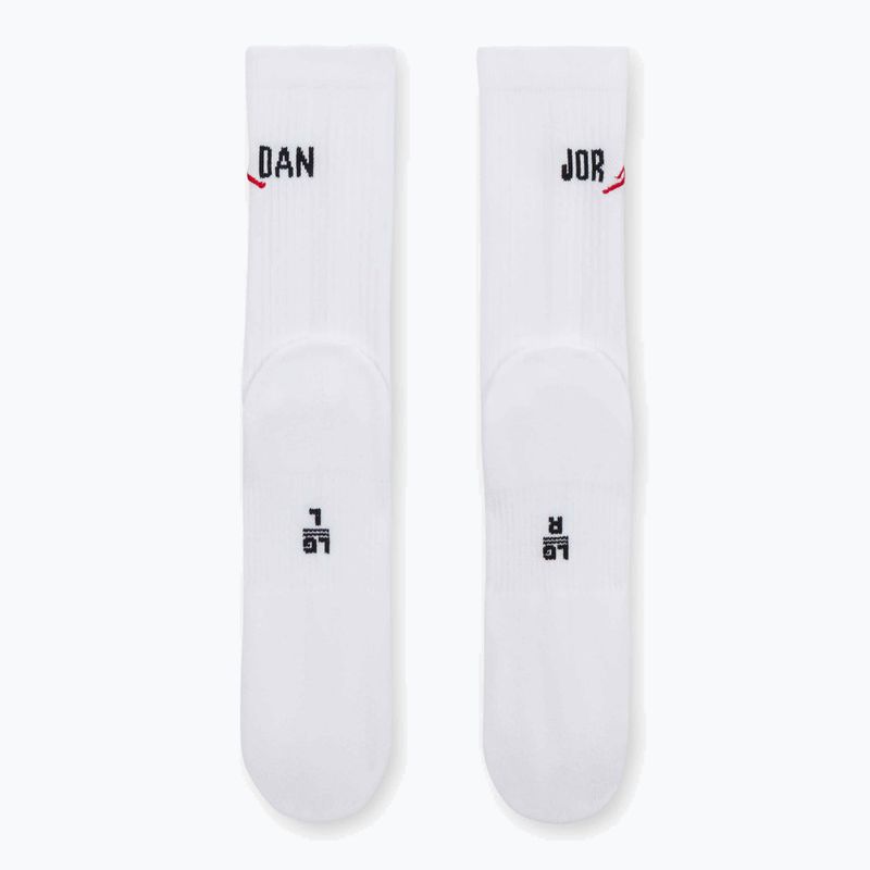 Skarpety Jordan Everyday Crew 1 para white/black/university red 3