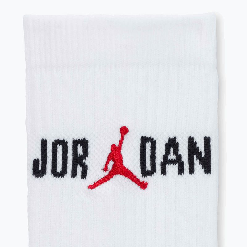 Skarpety Nike Jordan Everyday Crew 1 para white/black/university red 8