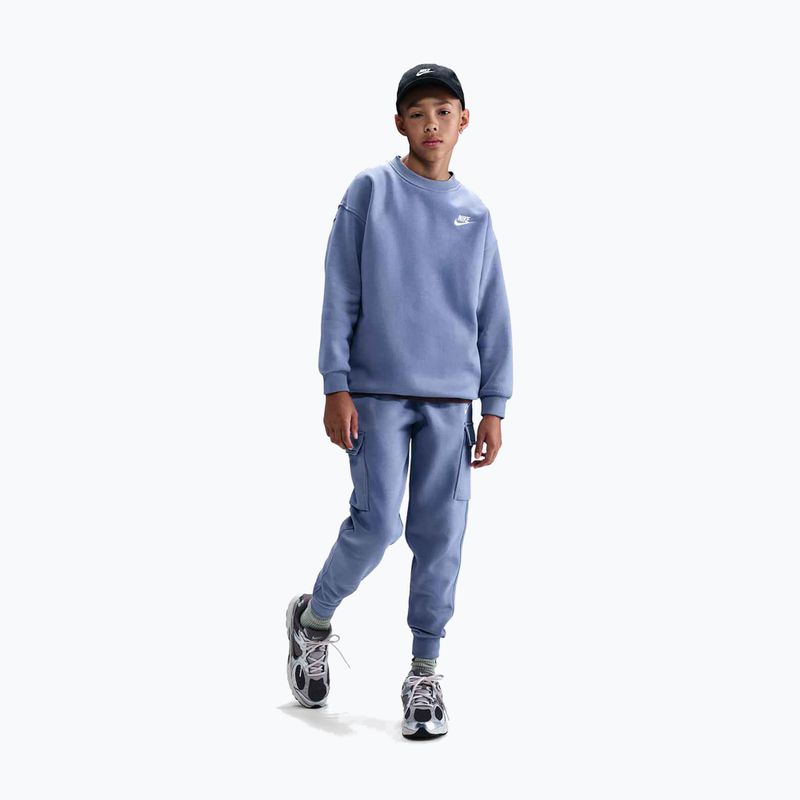 Bluza dziecięca Nike Sportswear Club Fleece world indigo/white 3