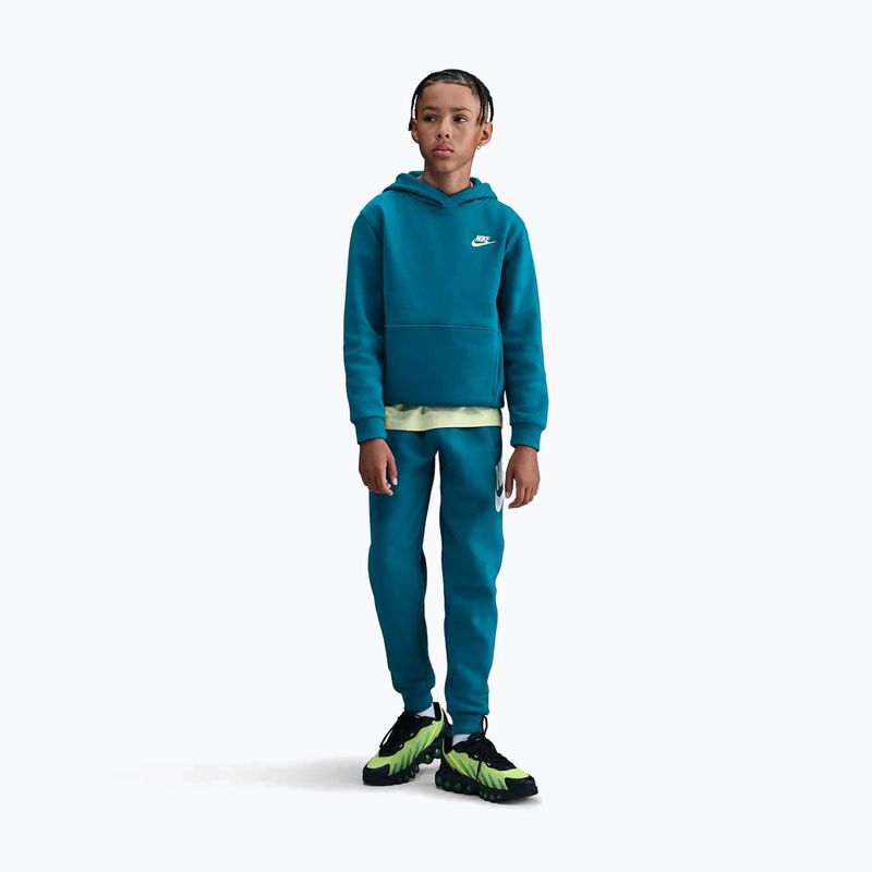 Bluza dziecięca Nike Sportswear Club Fleece green abyss/white 4