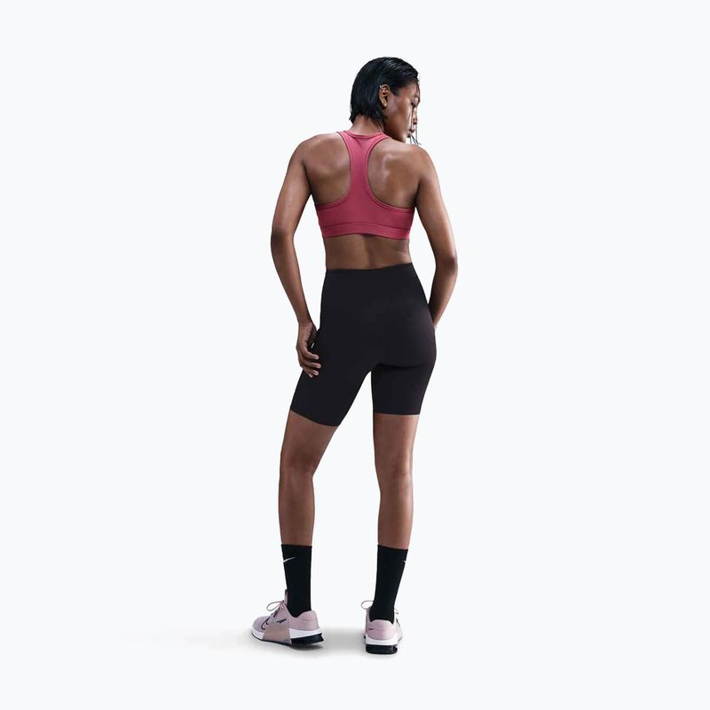 Biustonosz treningowy Nike Swoosh Medium Support sweet beet/white 3