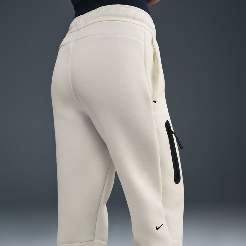 Spodnie damskie Nike Sportswear Tech Fleece Mid-Rise sail/black 10