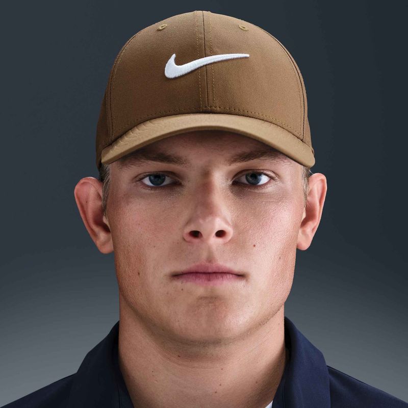 Czapka z daszkiem Nike Dri-FIT Club mosswood brown/white 11