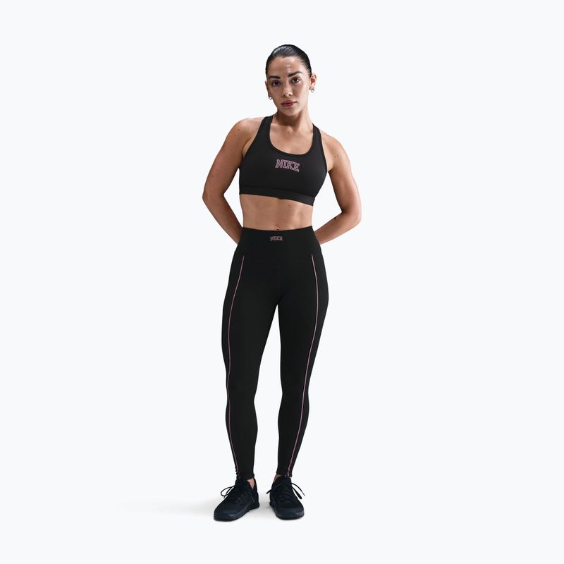 Biustonosz treningowy Nike Swoosh Medium Support black 2