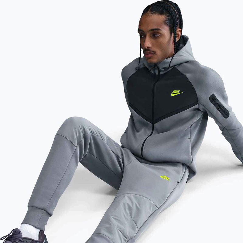 Spodnie męskie Nike Tech Joggers cool grey/cool grey/volt 5
