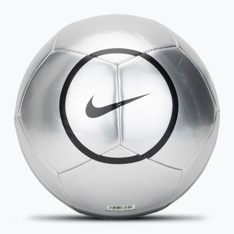 Piłka do piłki nożnej Nike Academy T90 Metallic '26 metallic silver/black/black rozmiar 4