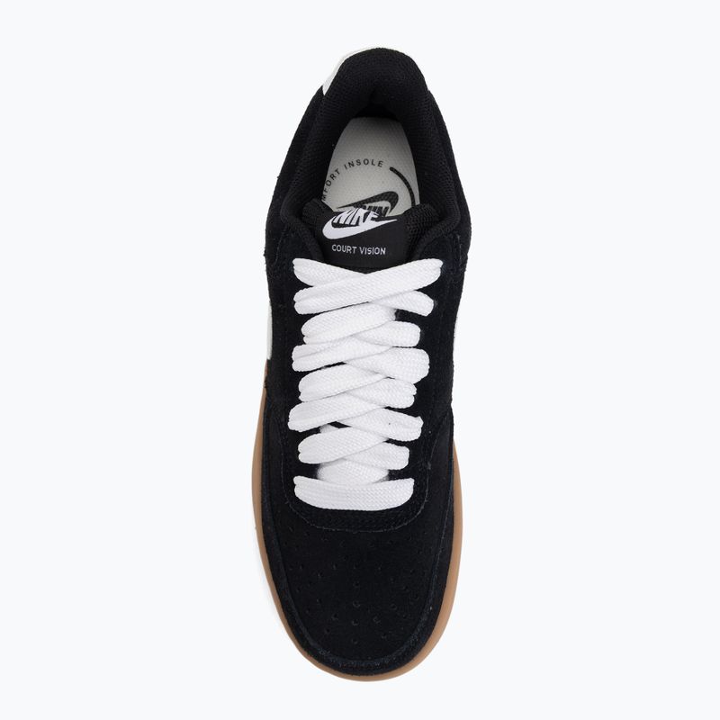 Buty męskie Nike Court Vision Low FL black/gum med brown/white 5