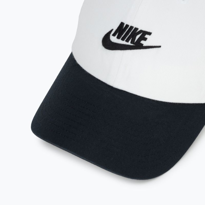 Czapka z daszkiem Nike Club Unstructured Futura Wash white/black/black 3