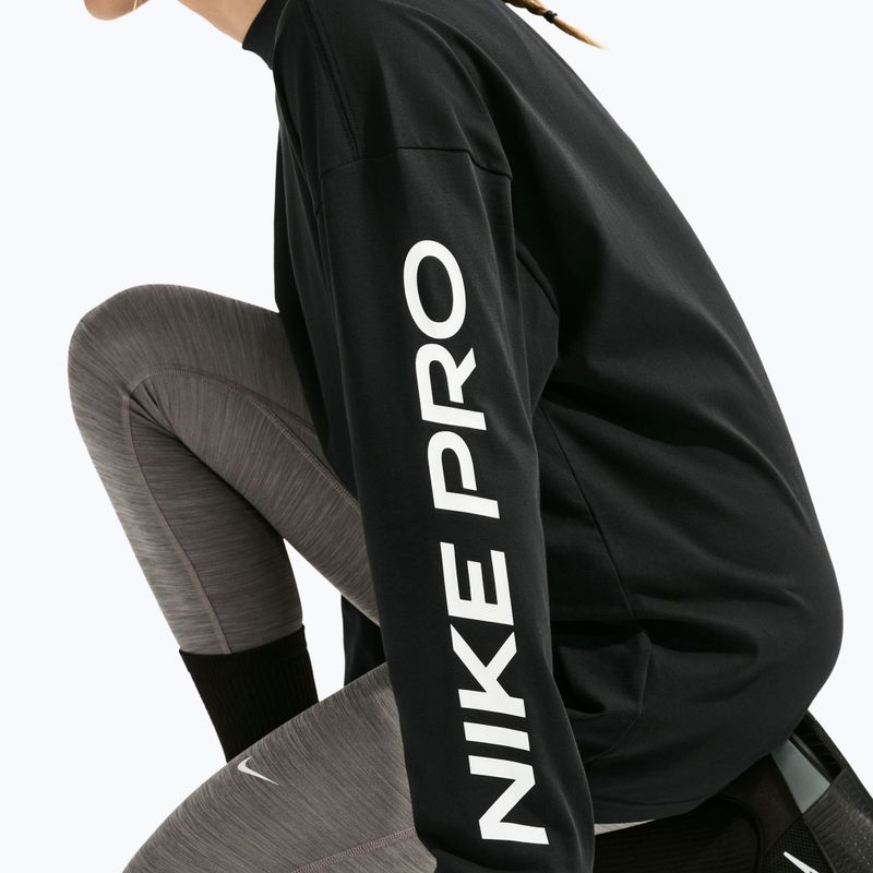 Longsleeve damski Nike Dri-Fit black/white 6