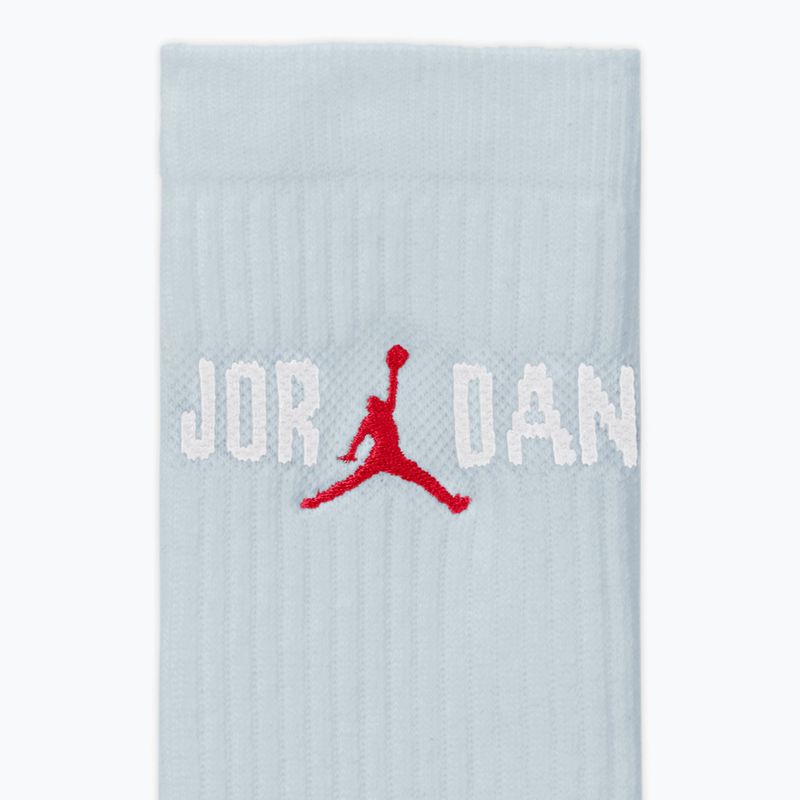 Skarpety  Jordan Everyday Crew 1 para aura/white/university red 4