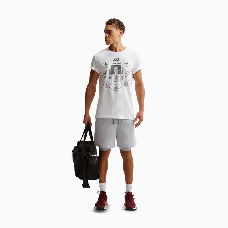 Spodenki męskie Nike Unlimited 2in1 Dri-Fit 7" grey fog/grey fog/black/grey fog 3