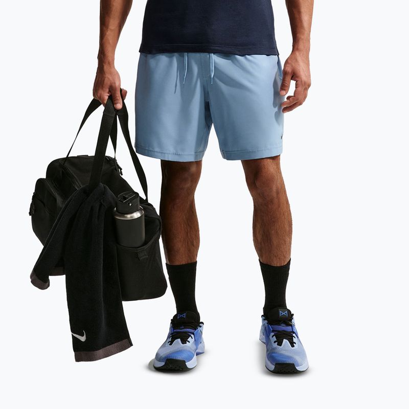 Spodenki do biegania męskie Nike Form Dri-FIT 7" Unlined Versatile work blue/black