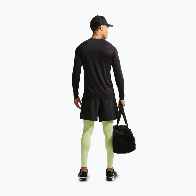 Legginsy treningowe męskie Nike Pro Dri-Fit Tight Fitness light liquid lime/black 3