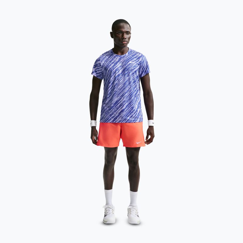 Spodenki tenisowe męskie Nike Court Dri-Fit Victory 7" turf orange/white 3