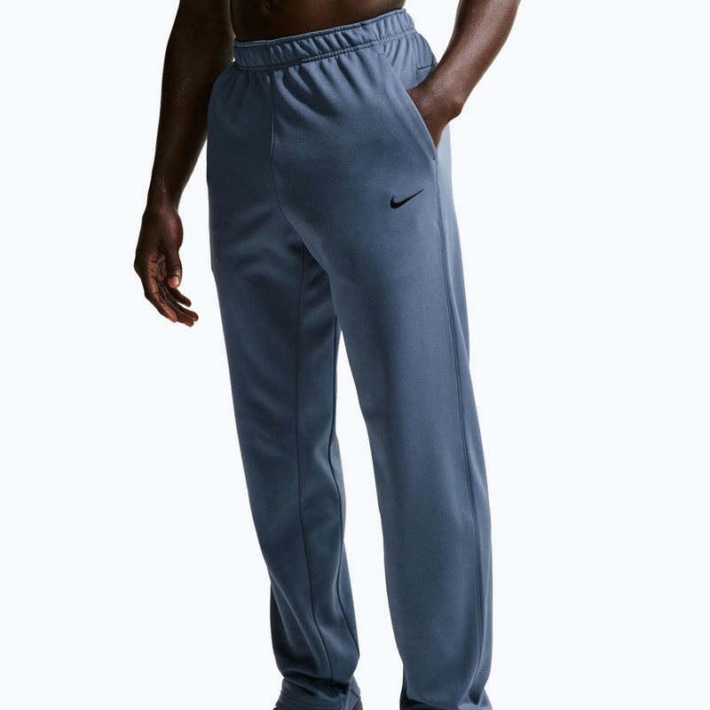Spodnie treningowe męskie Nike Therma-FIT Open Hem diffused blue/diffused blue/black 4