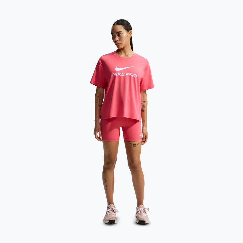 Koszulka treningowa damska Nike Pro Dri-Fit Loose sea coral/white 2