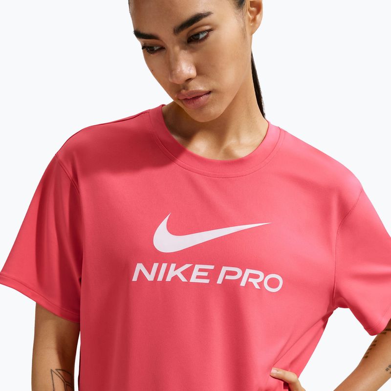 Koszulka treningowa damska Nike Pro Dri-Fit Loose sea coral/white 4