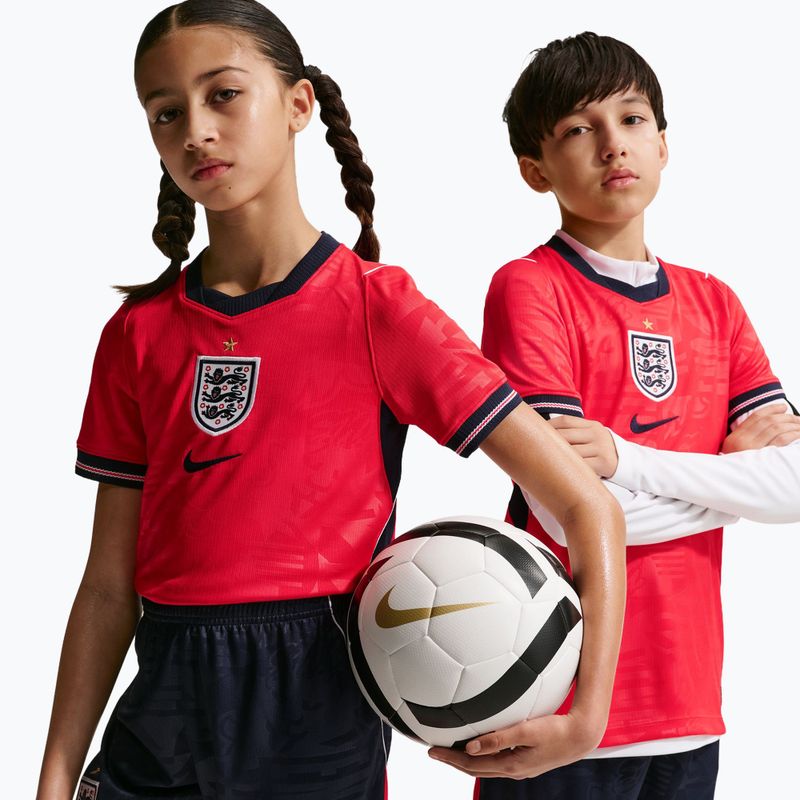Koszulka piłkarska dziecięca Nike Anglia 2026 Stadium Away speed red/obsidian/white/obsidian 4