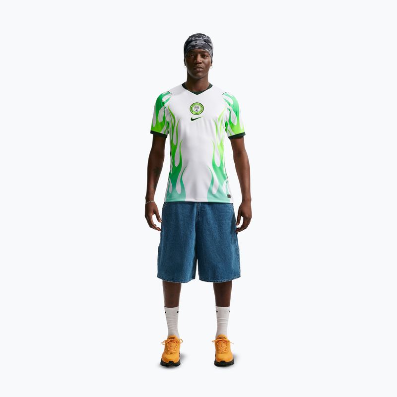 Koszulka piłkarska męska Nike Nigeria 2026 Stadium Away white/green glow/black 2