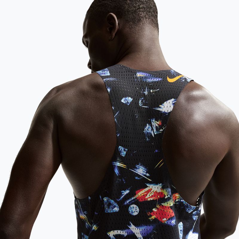 Koszulka do biegania męska Nike AeroSwift Dri-Fit ADV Singlet black/laser orange 4