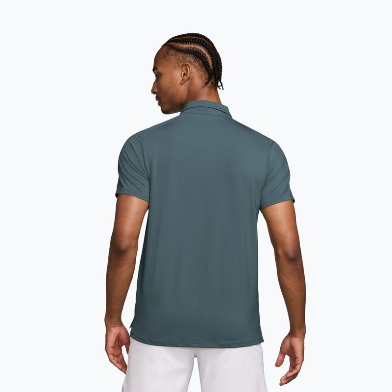 Koszulka tenisowa męska Nike Court Dri-Fit Advantage mineral slate/white 2