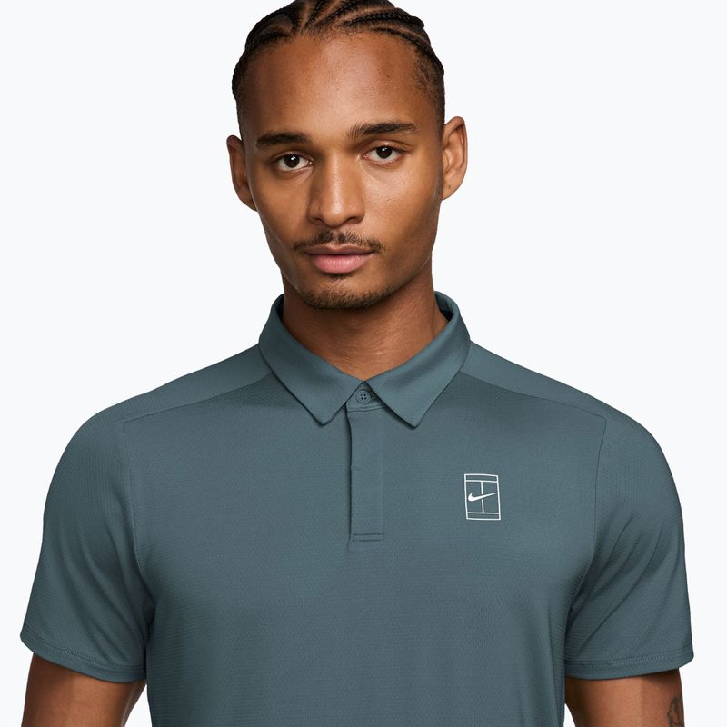 Koszulka tenisowa męska Nike Court Dri-Fit Advantage mineral slate/white 3