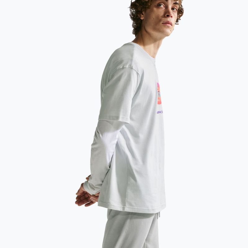 Spodnie męskie Nike Club French Terry Joggers light smoke grey/light smoke grey/white 6