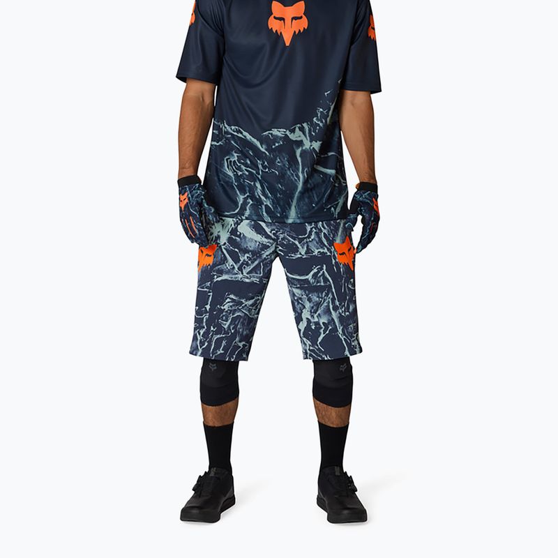 Spodenki rowerowe męskie Fox Racing Ranger Image Print arctic blue