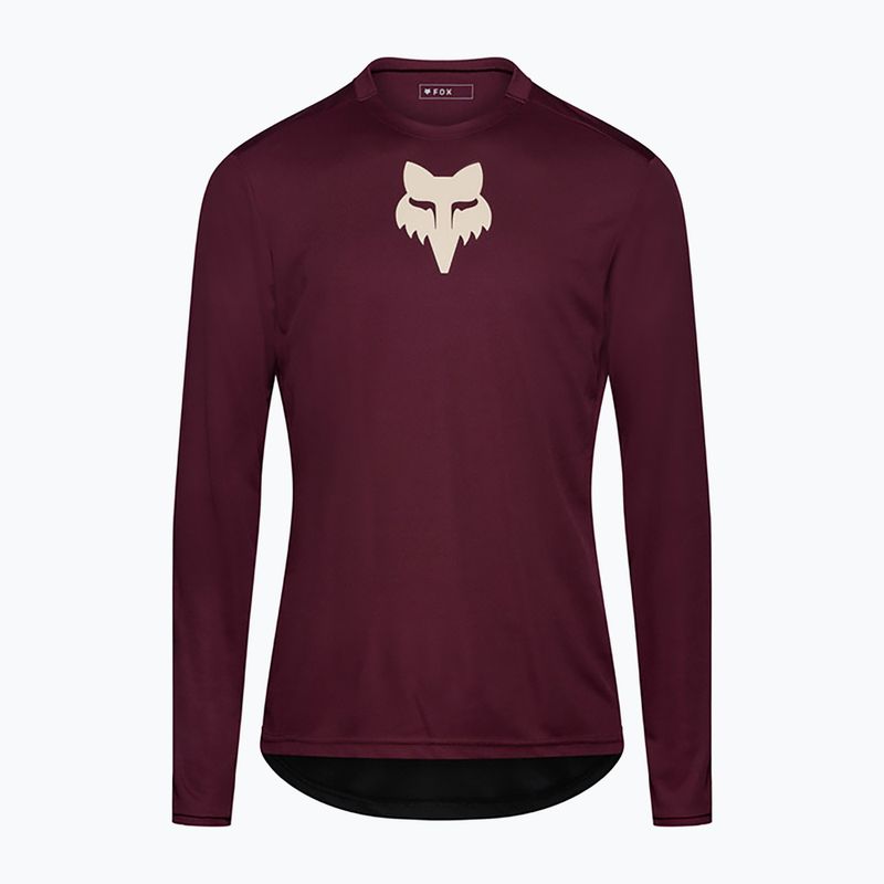 Longsleeve rowerowy męski Fox Racing Ranger Fox Head LS dark maroon 5